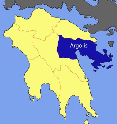 Grafik der Region Argolis