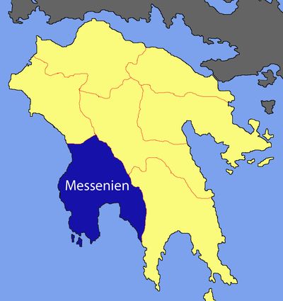 Grafik der Region Messenien