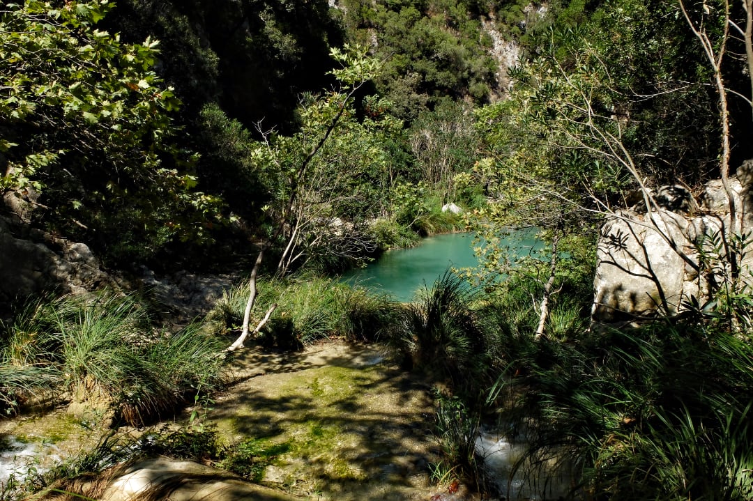 Wasserfälle von Polylimnio